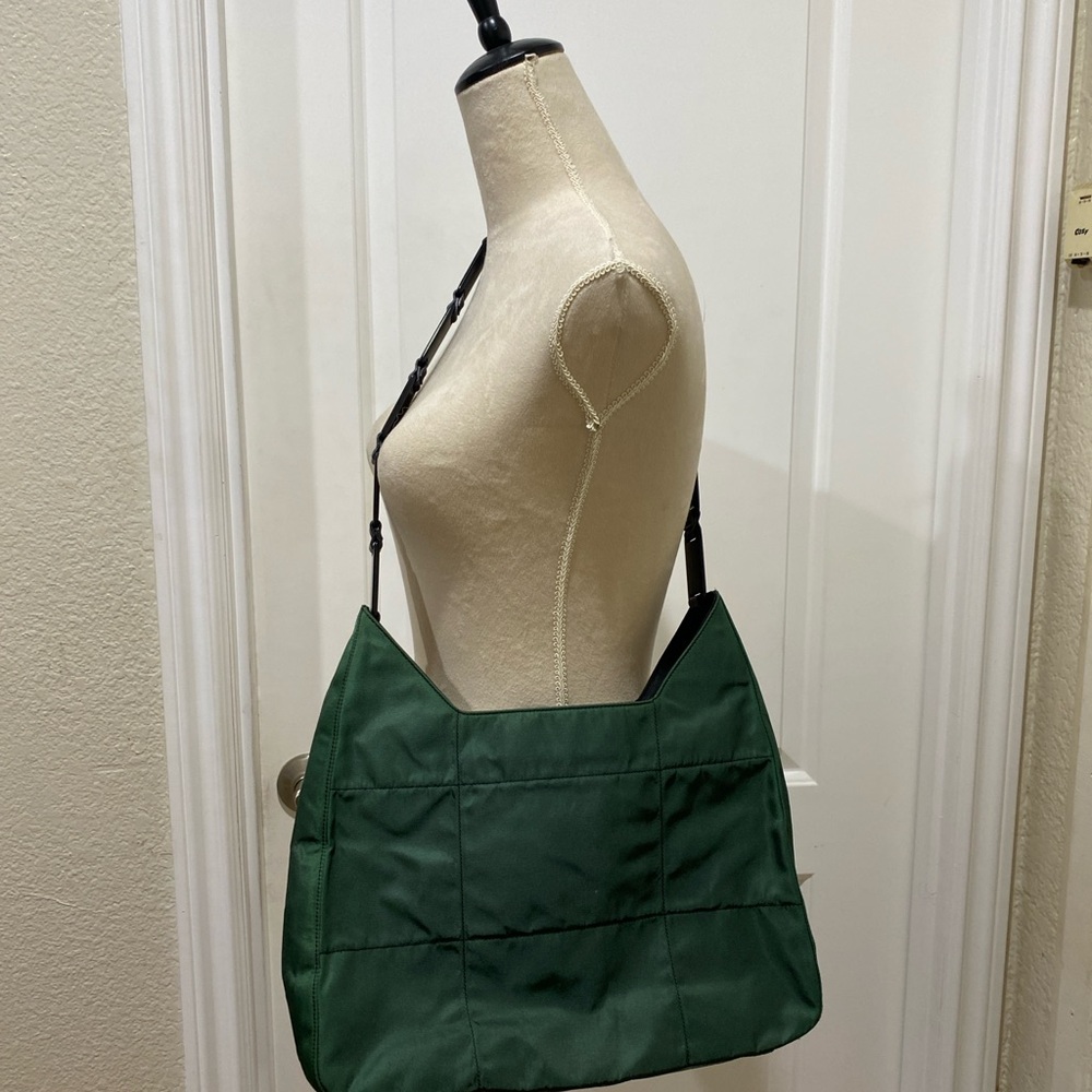 Prada Shoulder Bag Nylon Triangle
Logo Green